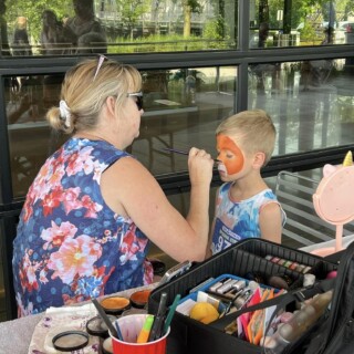 Spring Cycle Face Painting