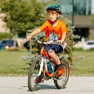 Little cyclist